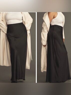 Anthropologie The Tilda Maxi Slip Skirt